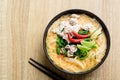 Thai food Tom Yum soup, spicy rice noodles soup Royalty Free Stock Photo