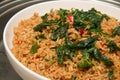 Thai food - twice cooked beef stir fry rice Royalty Free Stock Photo