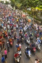 Thai football fans celebrate after winning AFF Suzuki Cup 2014.