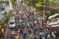 Thai football fans celebrate after winning AFF Suzuki Cup 2014.