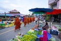 Thai fresh market, fresh raw material street market in krabi province, Thailand