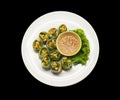 Thai fresh spring rolls Royalty Free Stock Photo