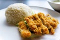 Thai fried chicken rice