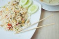 Thai fried rice with seafood Royalty Free Stock Photo