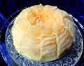 Cantaloupe melon fruit beautiful creative Thai original carving Royalty Free Stock Photo