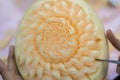 Carved fruit show step. Thailand. Royalty Free Stock Photo