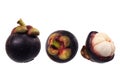 Thai fruit mangosteen isolated