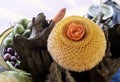 Thai Fruit Carvings in A Floral Pattern