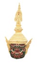 Thai giant mask use in royal performance Royalty Free Stock Photo