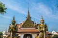 Thai giants statue at wat arun temple of dawn Bangkok, Thailand