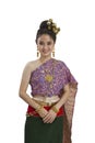 Woman in Thai northern costume