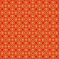 Thai gold and red flower vintage pattern