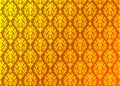 Thai golden vintage pattern vector abstract background