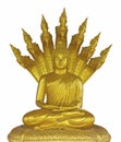 Thai golden Buddha statue