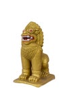 Thai golden lion statue