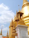 Thai golden pagoda Buddhist temple in Bangkok