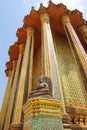 Thai golden pagoda Buddhist temple in Bangkok