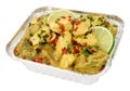 Thai Green Chicken Curry Take Away Meal Royalty Free Stock Photo