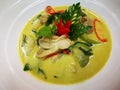 Thai green curry with chicken Royalty Free Stock Photo