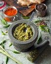 Thai Green Curry Paste Royalty Free Stock Photo