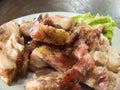 Thai grilled pork sliced Royalty Free Stock Photo