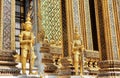 Thai Guardian Giant Statues in Wat Phra Kaew Thailand Royalty Free Stock Photo