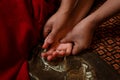 Thai hand Massage. Spa Concept Royalty Free Stock Photo
