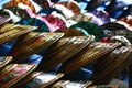Thai hats at markets Royalty Free Stock Photo