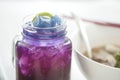 Thai Herbal Tea with Lemon, Purple beverage