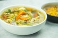 Thai homemade mildly seasoned soup Royalty Free Stock Photo