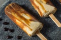 Thai Iced Coffee Ice Cream Bar Royalty Free Stock Photo