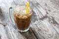 Thai iced coffee with milk