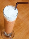 Thai iced tea with milk Royalty Free Stock Photo