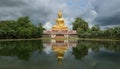 Thai image of Buddha and reflection water