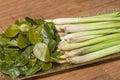 Thai ingredients - lemongrass and kaffir lime leaves