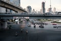 Thai-Japanese Friendship Bridge at Silom Intersection area Royalty Free Stock Photo