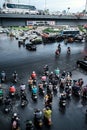 Thai-Japanese Friendship Bridge at Silom Intersection area Royalty Free Stock Photo