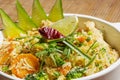 Thai Khao Pad - special fried rice with mixed vegetables,egg an