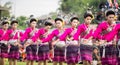 Thai ladies performing Thai dancing in Rocket festival