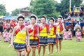 Thai ladies performing Thai dancing in Rocket festival