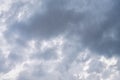 Thai landscape during the rainy season. Cloudy, dark sky and windy