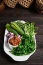 Thai Lemongrass chili paste Royalty Free Stock Photo