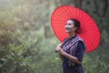 Thai local woman, Countryside of Thailand