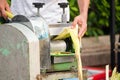 Sugarcane Rolling Machine Royalty Free Stock Photo