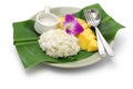 Thai mango sticky rice, khao niaow ma muang