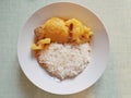 Thai Masaman curry, red thai curry with chicken, potato and peanut, Thai food, Thailand