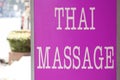 Thai massage sign Royalty Free Stock Photo