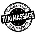 Thai massage sign or stamp