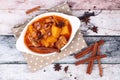 Thai massaman curry paste recipe. Royalty Free Stock Photo