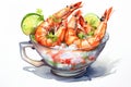 Thai meal delicious hot shrimp dish food seafood prawn lunch cuisine gourmet Royalty Free Stock Photo